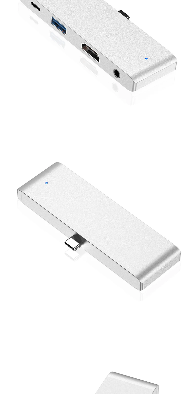 Концентратор USB C к HDMI 3,5 Usb Pd три концентратора адаптер док-станция для Ipad Pro type C док-станция usb-хаб скорость передачи 5 Гбит/с концентратор горячая распродажа