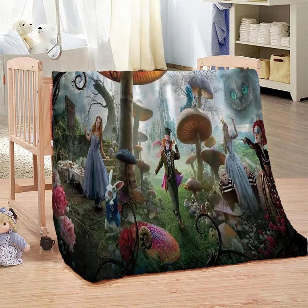 Anime Alice In Wonderland Blanket Mat Hotel Soft Warm Cover Travel Bedroom Soft Wall Bedspread Beach Table Boy Girl Cosplay Blankets AliExpress