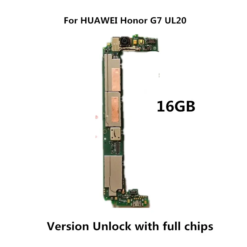 2 Гб ОЗУ 16 Гб ПЗУ для HUAWEI G7 UL20 3g 4G поддерживаемая материнской платой разблокированная оригинальная материнская плата EMUI логическая плата с полными чипами