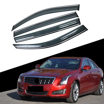 

For CADILLAC ATS 2013-2019 Car Window Sun Rain Shade Visors Shield Shelter Protector Cover Frame Sticker Exterior Accessories