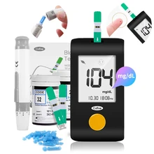 Cofoe mg/dl Glucometer &Test Strips and Lancets Blood Sugar Detection Medical Blood Glucose Meter Diabete Blood Glucose Monitor