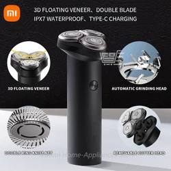2021 XIAOMI MIJIA Electric Shaver S300 Portable Flex Razor 3 Head Shaving IPX7 waterproof Washable Beard Trimmer trimer Cutter