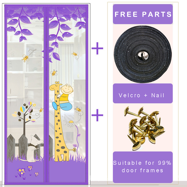 Door Net Anti Insect Mesh Fly Screen Mosquito Protection Net Magnet Curtains for Doors Windows Screen