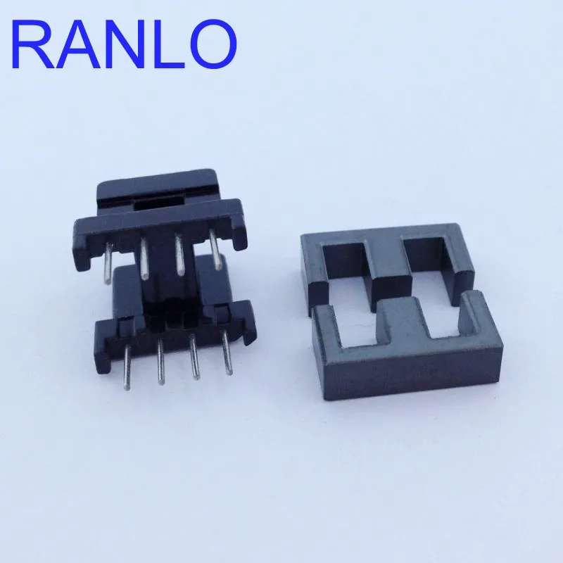 Transformer Bobbin Ferrite Core 20pcs EE16 Horizontal Bobbin PC40 Ferrite Core 8Pin (4+4)