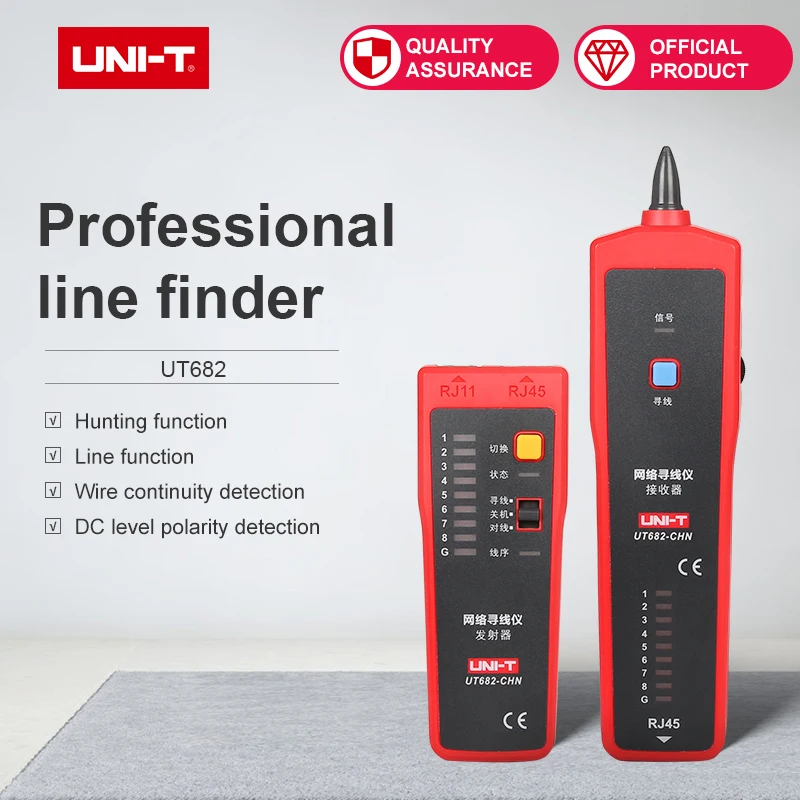 

Network Line Finder Transmitter Receiver UT682 Telephone network power cable line hunt network line proofreading