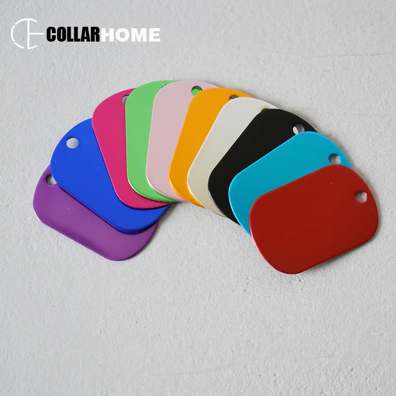 

Wholesale 500pcs pet ID tags collar accessories for dog cat collar pendant identity cards military customized phone logo 2 sizes