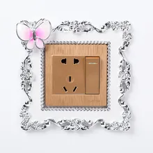 Арт дом напрямую от производителя продажи 2051 пасторальный стиль Бабочка в европейском стиле наклейки на выключатель стиль Мода