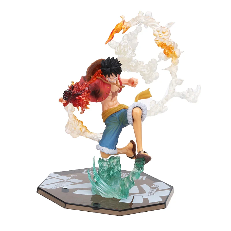 Anime Figure Toys One Piece Monkey D Luffy Figuarts Zero Battle Ver Rubber Rubber S Red Hawk Pvc Action Figure Toys Gift