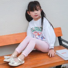 Леггинсы из хлопка для девочек; коллекция года; сезон весна-осень; детская верхняя одежда в Корейском стиле; детские леггинсы; детская одежда