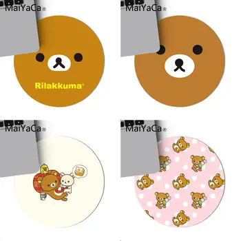 

MaiYaCa cute rilakkuma Durable Rubber Mouse Mat Pad gaming Mouse pad Rug For PC Laptop Notebook gamer desk pad