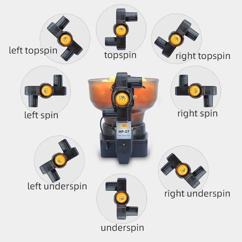 HUIPANG Table Tennis Robot PING PONG tenis Machine Automatic tabletennis Free 80pcs 40+ pingpong balls Pinpong Training