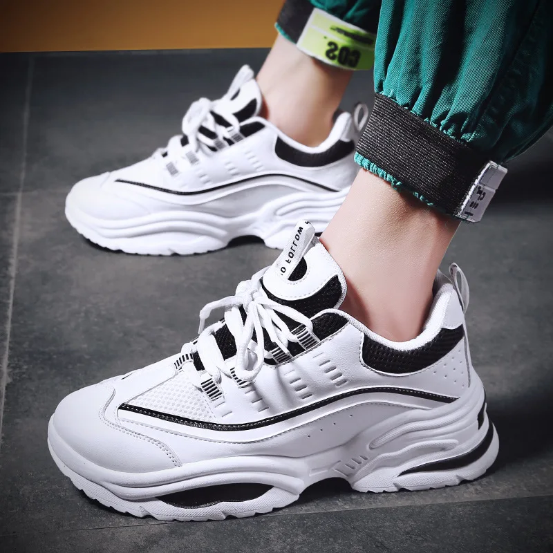 

2019 Spring-Style Dad Shoes Youth Korean-style New Style Sporty Thick Bottomed MEN'S Casual Shoes Autumn Running Trendy Shoes
