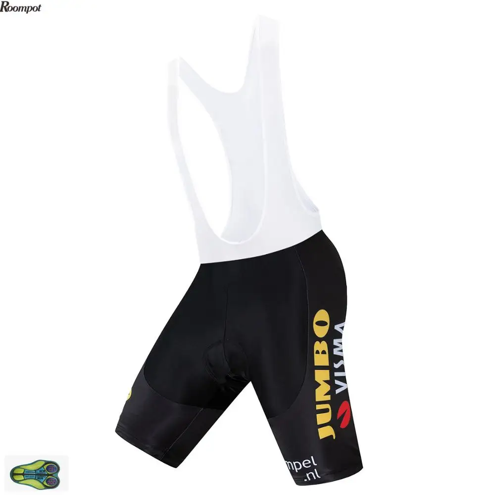 Шорты Pro Team Jumbo Visma 6XL велосипедные с 20D гелевыми подушечками быстросохнущие