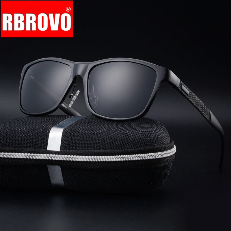 RBROVO классические ретро полистирол солнцезащитные очки для мужчин/женщин из алюминиево-магниевого сплава брендовые дизайнерские поляризованные солнцезащитные очки
