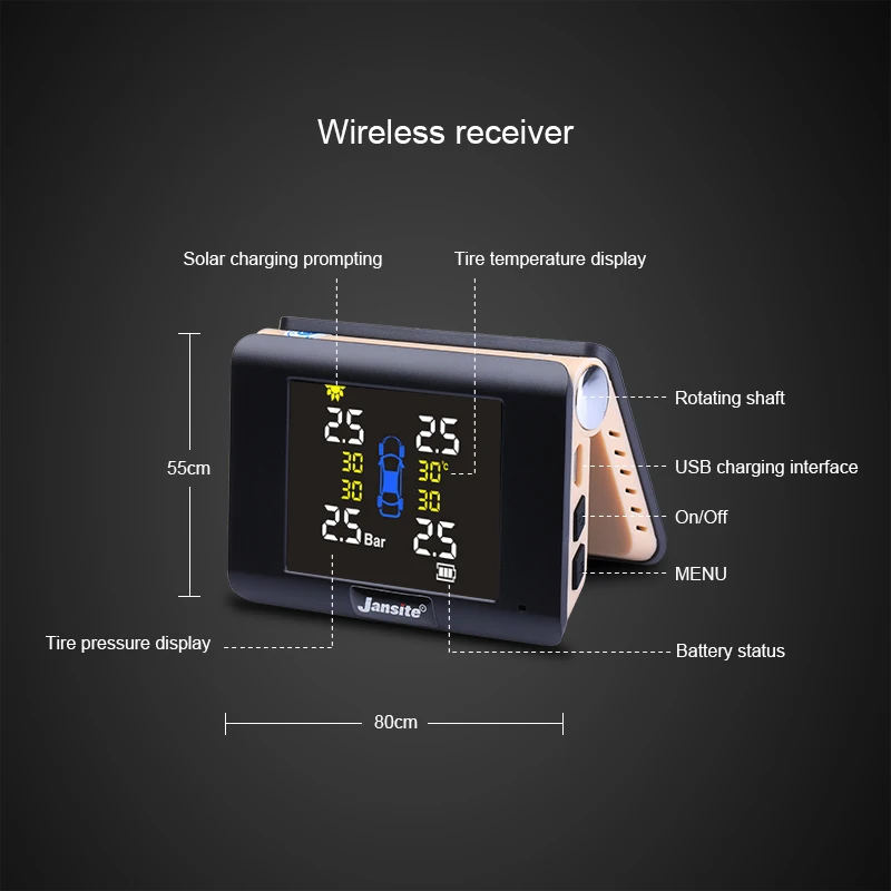 Vtopek Car TPMS 4 шины для автомобиля система мониторинга давления в шинах USB или