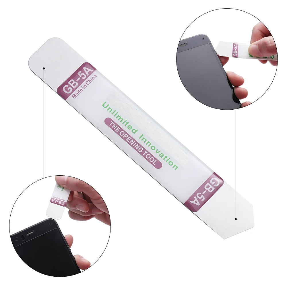 Mobile Phone Repair Tools 1/2/3Pcs Metal Flat Soft Blade Crowbar Pry Opener Repair Kit for Mobile Phone Broken Screen Glue Removal Battery Opening Tools