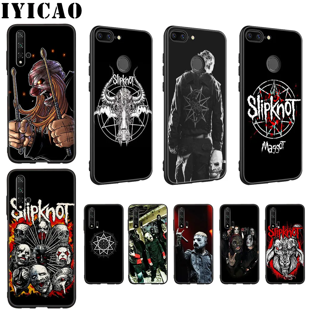 Slipknot Band Cool Soft Silicone Case for Huawei Honor view 20 9X 7A Pro 10 9 8 Lite 8X 8C 7X 7C 6A Note |