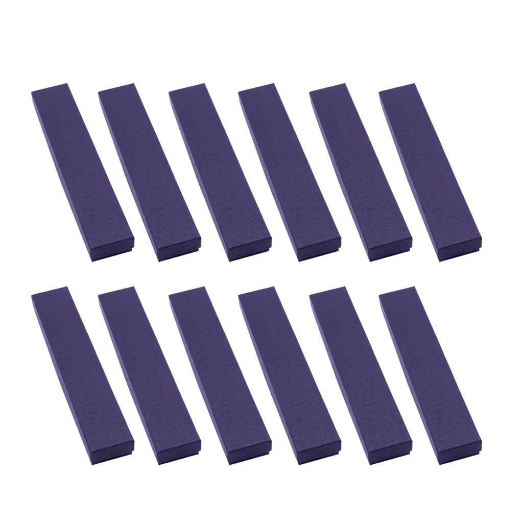 12-Pack Boxes Elegant Jewelry Bracelet Watches Necklace Anklet Gift Display