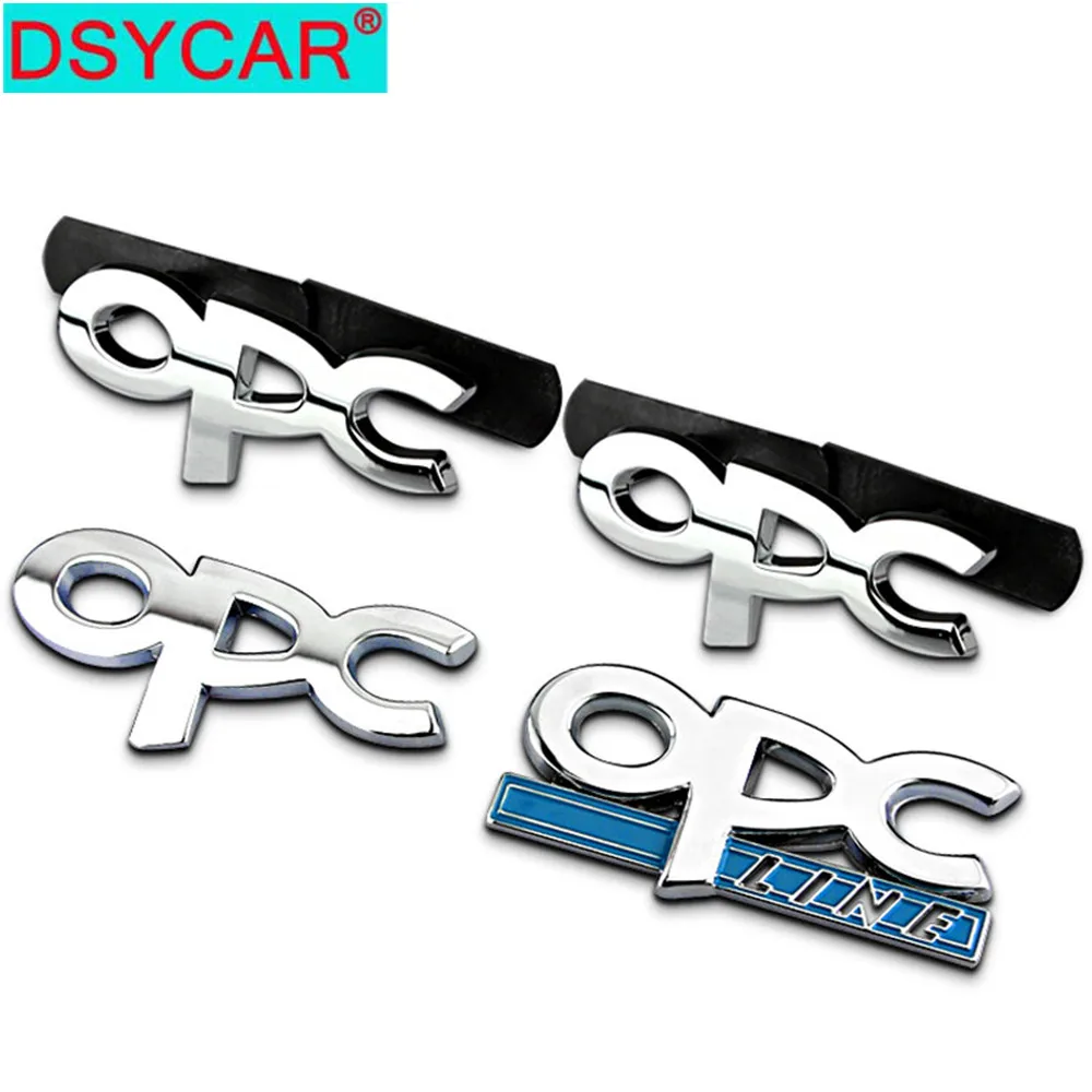 

DSYCAR 1Pcs 3D Metal OPC Car Side Fender Rear Trunk Emblem Badge Sticker Decal for JEEP BMW Nissan Audi VW Honda car Ford