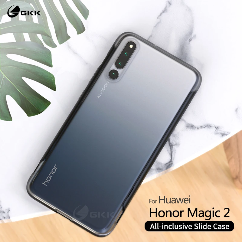 Роскошный чехол GKK Slide для Huawei Honor Magic 2 прозрачный модный жесткий Ультратонкий