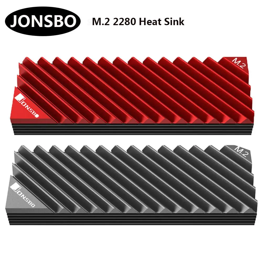 Радиатор JONSBO M.2 SSD NVMe радиатор M2 2280 жесткий диск алюминиевый с термопанелью для ssd