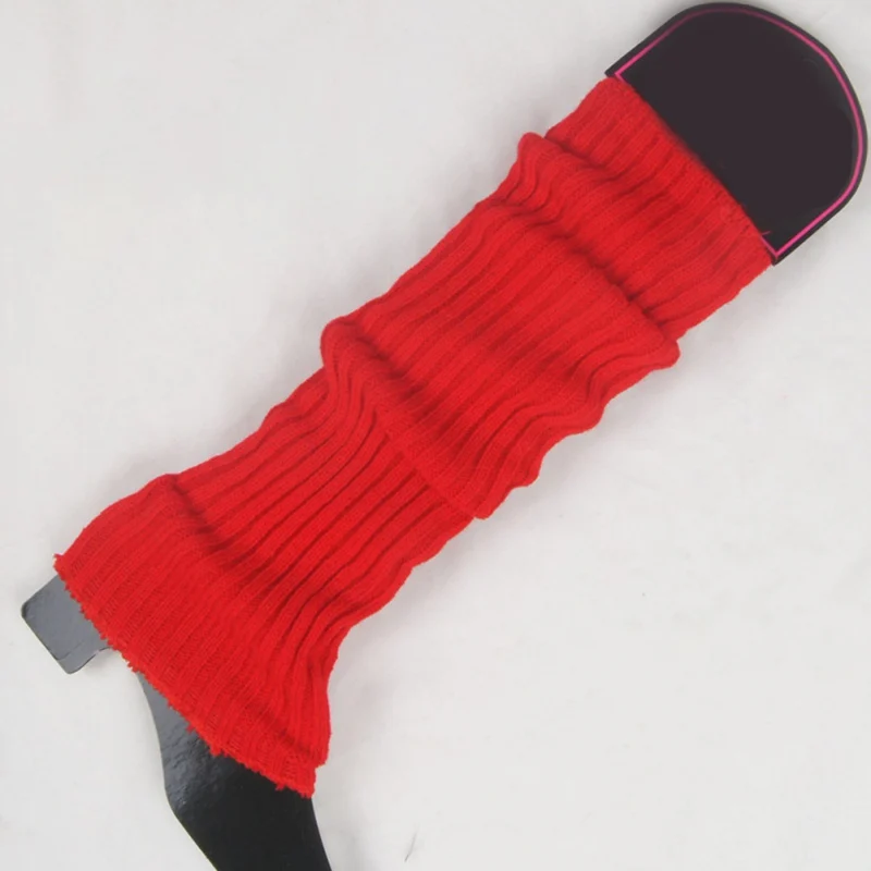Autumn Winter Stockings Women Knitted Leg Warmer Solid Color Korean Warm Boot Stocking Outdoor Leg Warmer