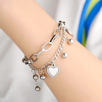 

2020 Fashion mulheres Heart-shaped Cruciform bonito pulseira de couro corda corrente pulseira bom presente para meninas rave