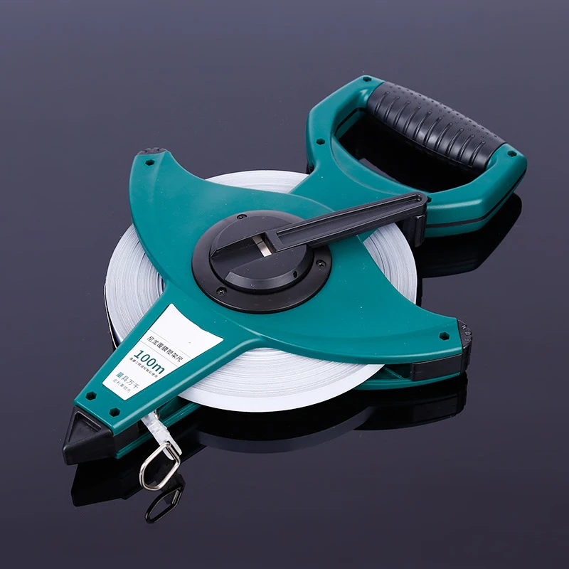 

High-precision Construction Hand Measurement Three-speed Portable Steel Tape Measure 30m/50m/100m Tape Measure Plastic New