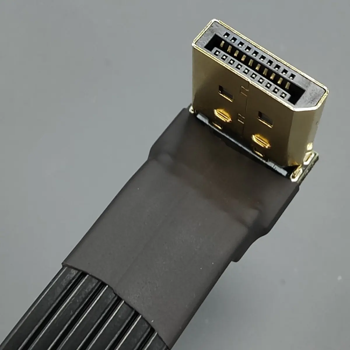 Adaptador do Porto da Exposição para o Portátil Video do pc e a Tevê Cabo Protegido Extensor da Fita dp ao dp 4k Hdr 165hz - Imagem 2
