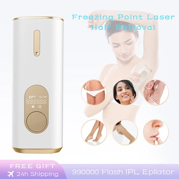 

MaxFresh Laser Hair Removal Freezing Point 990000 Flash Permanent Painless IPL Hair Removal depiladora Electric Epilator