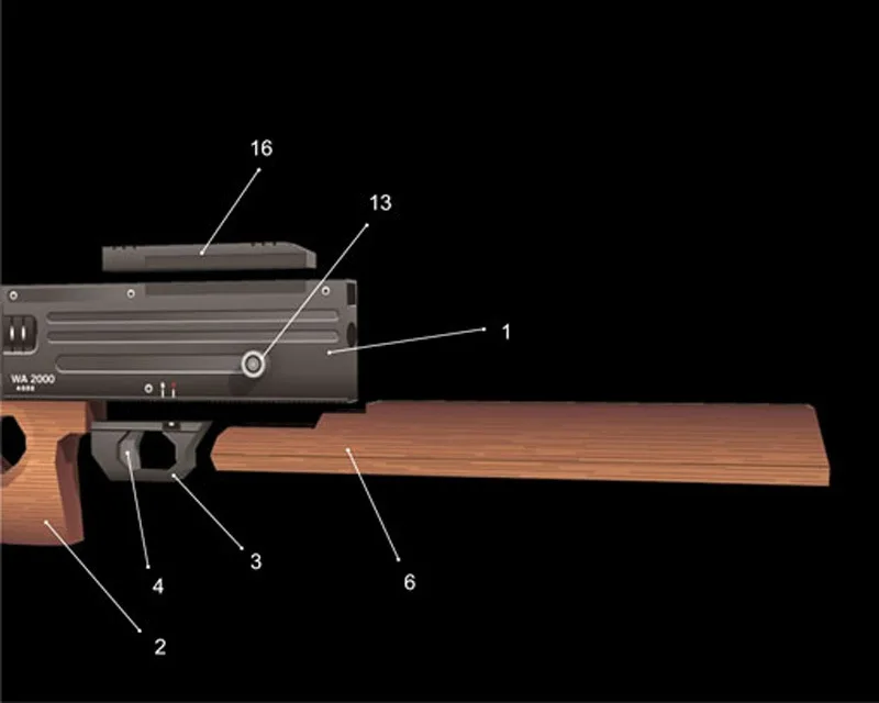 Walther WA2000 снайперская винтовка DIY 3D бумажная карточка модель Конструкторы строительные игрушки развивающие игрушки Военная Модель