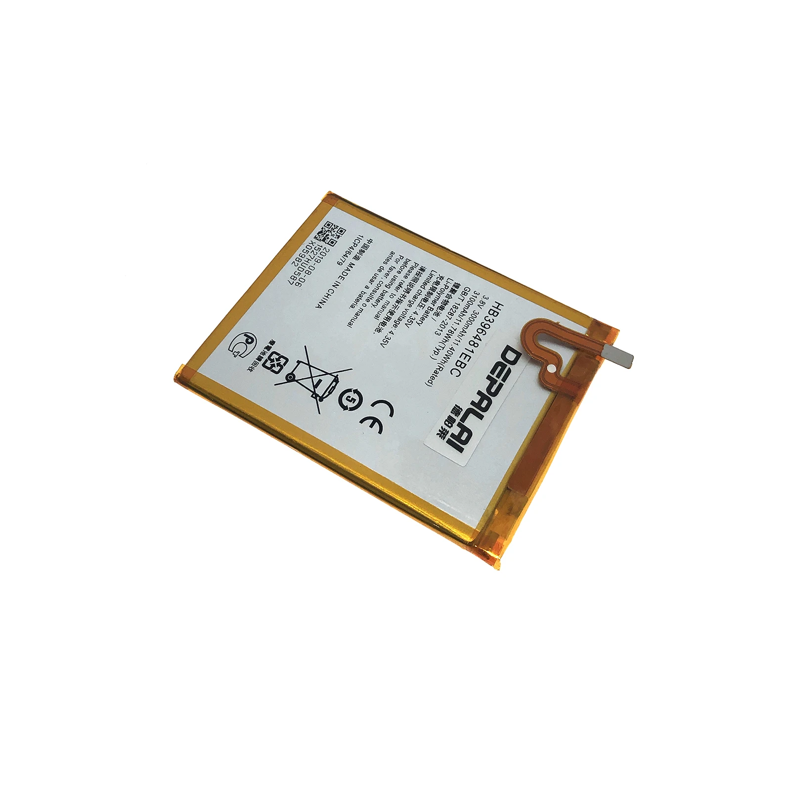 Сменный аккумулятор HB396481EBC для Huawei ASCEND G7 PLUS HONOR 5X G8 G8X RIO L03 UL00/TL00/AL00 3000