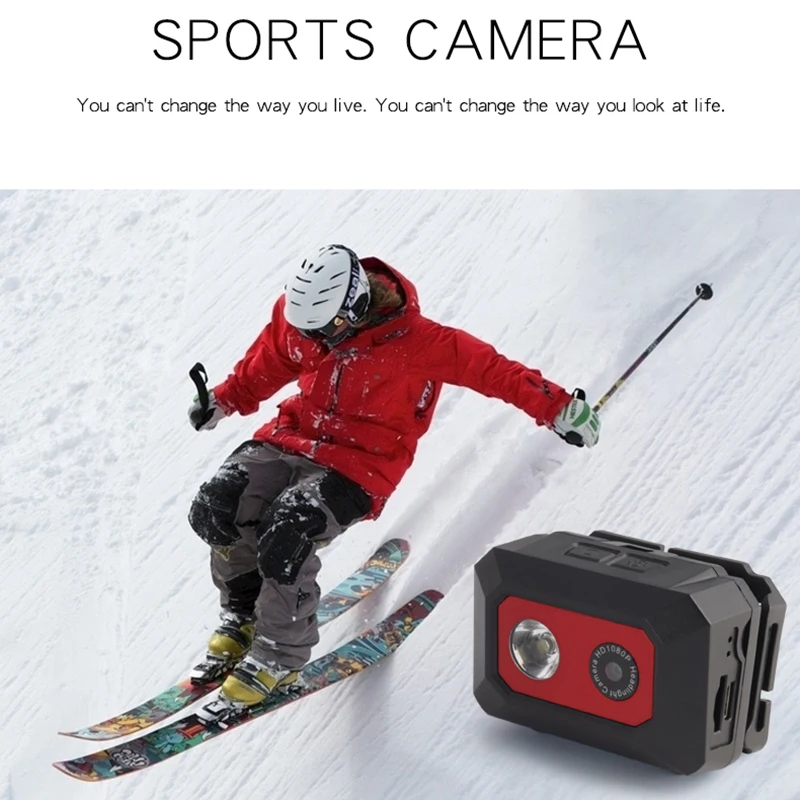 Mini Sport Action Câmera Filmadora Visão Noturna Sos Capacete Montado na Cabeça Gravação de Vídeo Moto Dvr Câmera ao ar Livre F18 - Image 2
