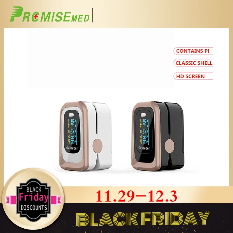 PROMISE M170 пульсоксиметр FDA SPO2 PI PR функция крови кислород цифровой монитор черный+ белый