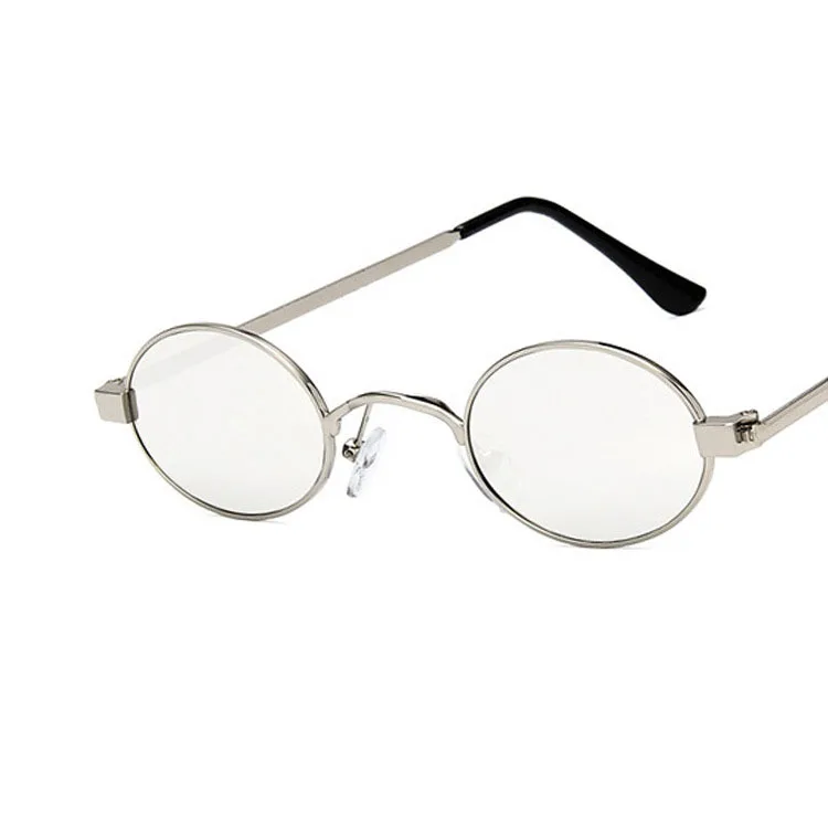 Yoovos Oval Sunglasses Women Brand Designer Vintage Small Round Sunglasses Women Retro Mirror Lunette De Soleil Femme - Цвет линз: SilverSilver