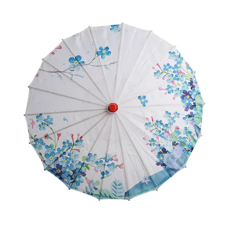 Традиционный китайский художественный зонтик, масляная бумага, окрашенный цветочный узор, классический стиль, зонтик для украшения дома, косплей реквизит - Цвет: A6