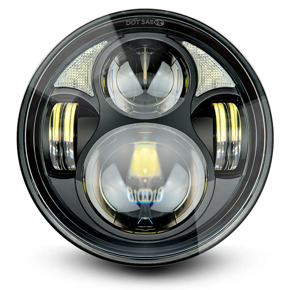 LED Headlight 5.75 inch Hi Low Beam Parking Light with Bracket for