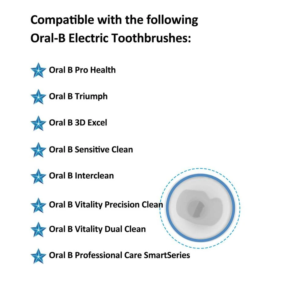 4 шт. электрическая зубная щетка головки для Oral B Braun 3D Замена щетки Fit Advance Power/Pro