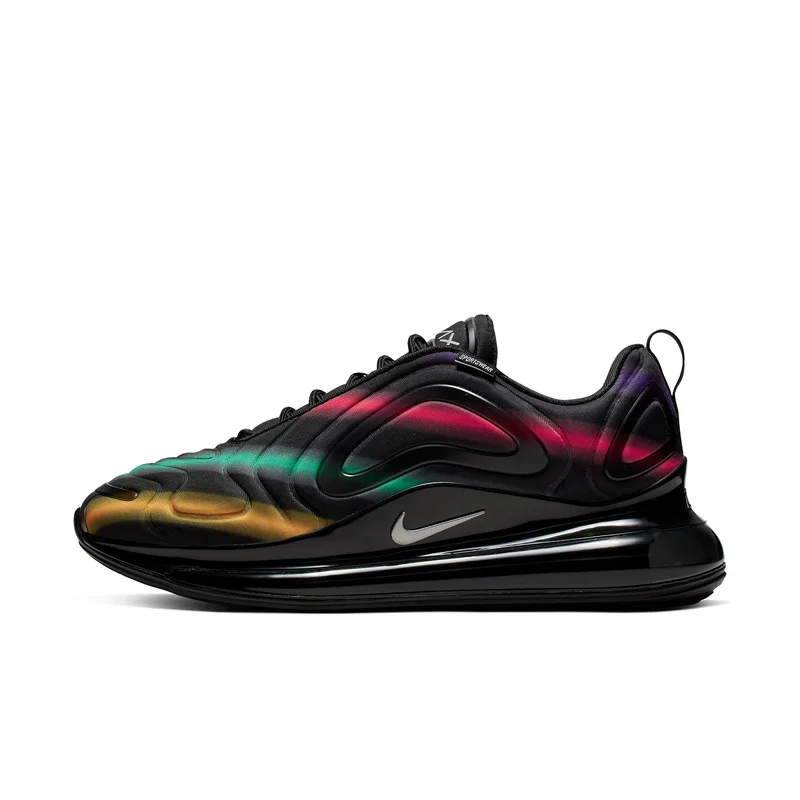 Оригинальные мужские кроссовки Nike Air Max 720, новинка, модные кроссовки для фитнеса, черные, для отдыха, низкие, дизайнерская обувь, AO2924-007
