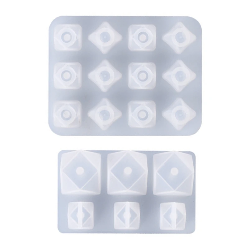 Crystal Epoxy Resin Mold Section Arc Diamond Beads Silicone Mould DIY Craft Tool 1 200pcs transparent pipettes disposable safe plastic eye dropper transfer for silicone mold uv epoxy resin jewelry making tool