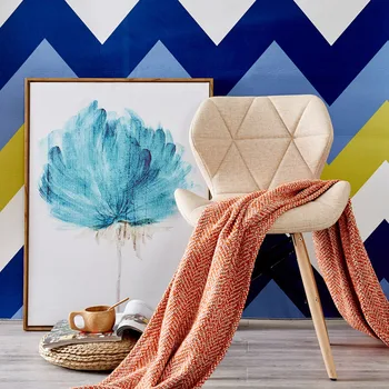 

Nordic Restaurant Furniture Chair Dining Room Modern Wooden Iron Chair Kitchen Dining Chairs for Dining Rooms Sofa White Chair