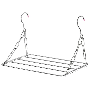 

Multifunctional Clothes Drying Rack, Stainless Steel Laundry Garment Drying Hanger for Hanging Clothes, Towels, Socks