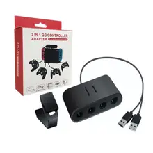 3 в 1 4 порта GC ручка для Wiiu/PC/переключатель конвертер адаптер для ПК игры GameCube GC контроллеры аксессуары Y1AE