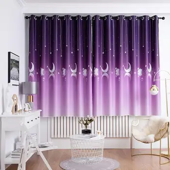 

Swan Print Living Room Window Blinds Comfortable Hot Selling Bedroom Blackout Drapes Polyester Curtains Household Decorations
