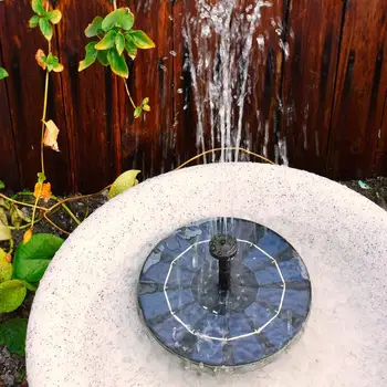 

Durable Fountain Water Pump Aquarium with 6 Spray Head Portable Lotus Leaf Solar Water Fountain Pump Bird Bath Submersible
