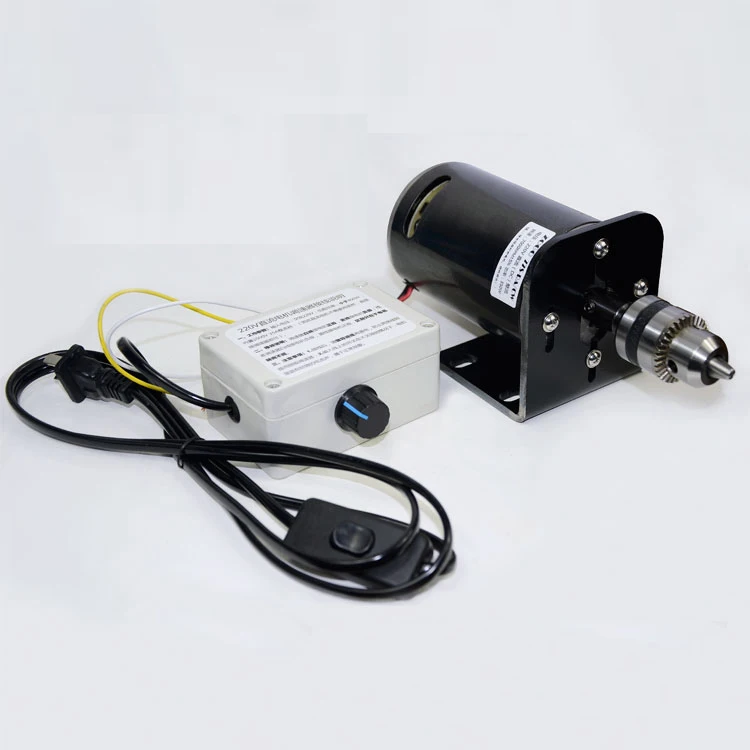 Permanent magnet DC 220V 350W 7000RPM double ball bearing, diy beads lathe, electric grinder, bench drill motor