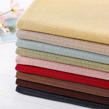 

50*140cm Thick Corrugated Jacquard Japanese Yarn Dyed Cotton Fabric for Sewing Patchwork Dress Quilt Bag Purse Fabrics Cloth