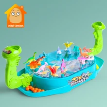 Jeu de bureau en plastique pour enfants, modèle de dinosaure, bataille, perle de tir, fête en famille, jouet éducatif interactif pour garçons et filles