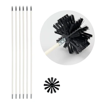 

Pipe Inner Brush Dryer Vent Cleaning Brush Lint Remover Cleaning Tool Kit Oil-Smoke Machine JA55