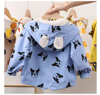 

Baby Girls Hoodie Coats Rabbit Ears Flowers Printing Hooded Jackets For Girl Windbreaker 2020 Jackets Hooded Boys & girls